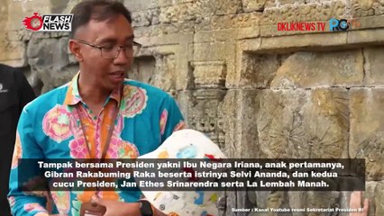 Presiden Jokowi Kunjungi Candi Borobudur Sambil Berakhir Pekan Bersama Keluarga
