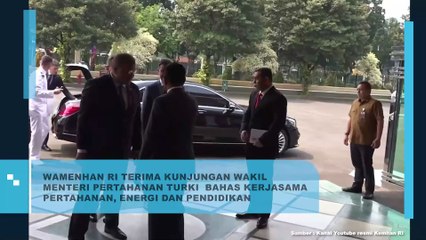 Wamenhan RI Sambut Kunjungan Wakil Menhan Turki untuk Diskusikan Kerjasama di Bidang Pertahanan, Energi, dan Pendidikan