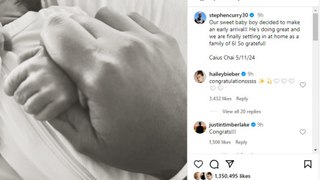Ayesha and Stephen Curry welcome their fourth child into the world and reveal unique name on social media