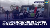 Moradores de bairros do Rio Grande do Sul fecharam estradas como forma de protesto