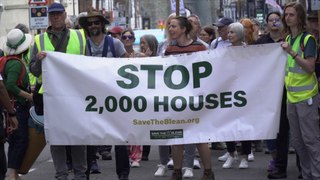 Canterbury protestors lead march against 2,000 new homes