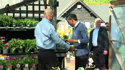Sunak helps out in Chesham garden centre on campaign trail