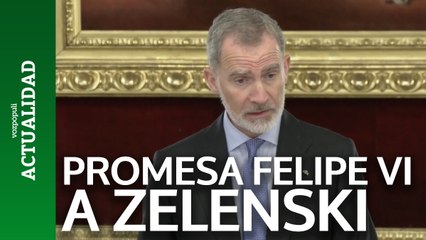 La promesa del Rey Felipe VI a Zelenski en su visita