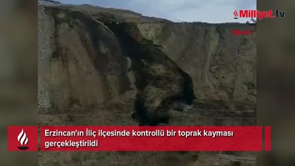Erzincan İliç'te yeni bir toprak kayması daha oldu! İşte o görüntüler