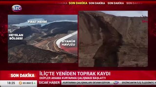 İliç'te yeni bir toprak kayması yaşandı