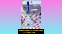 Silai tips/sewing tips /silai tips and tricks/sewing tips and tricks /Making A Plated Ruffle Caller