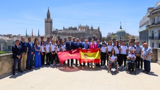 Sevilla acoge la presentación del equipo nacional de piragüismo para los Juegos de París