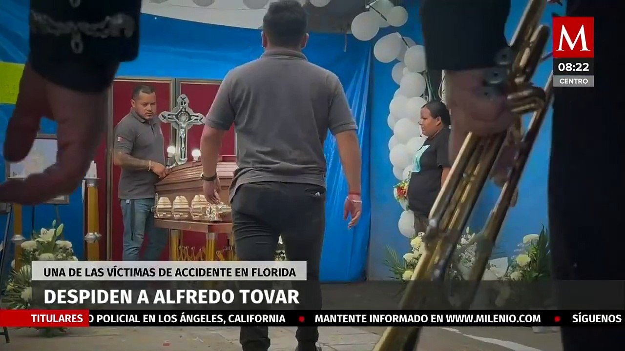 Dan último adiós a Alfredo Tovar, víctima de accidente en Florida