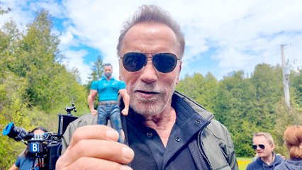 Arnold Schwarzenegger Unveils the World's Largest Action Figure