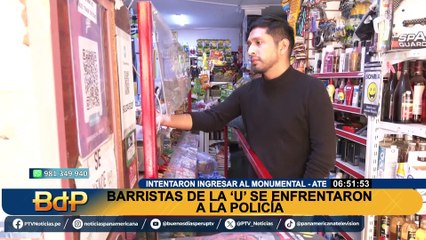 Descontrol en Ate: barristas de la ‘U’ se enfrentaron a la PNP antes de partido contra Los Chankas