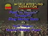 Paul Orndorff Harley Race vs. Hulk Hogan Roddy Piper - 11/24/1986 - WWF