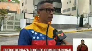 Caraqueños rechazan bloqueo comunicacional contra el presidente Maduro en RR. SS.