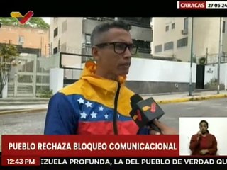 Caraqueños rechazan bloqueo comunicacional contra el presidente Maduro en RR. SS.
