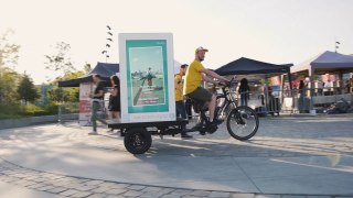 Eye Screen, toute une caravane publicitaire en un seul vélo vidéo et écolo