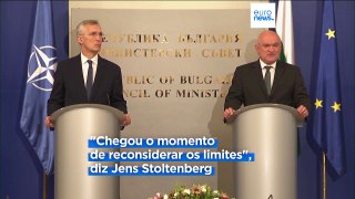 Stoltenberg pede a membros da NATO que reconsiderem limites no envio de armas para a Ucrânia