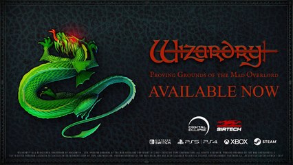 Tráiler de lanzamiento de Wizardry: Proving Grounds of the Mad Overlord