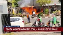 Diduga Akibat Kompor Meledak, 4 Kios di Rawamangun Terbakar