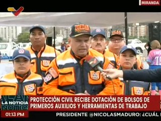 Gob. Regional realiza dotación de equipos a Cuerpos de Seguridad del estado Miranda