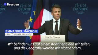 Macron in Dresden: 