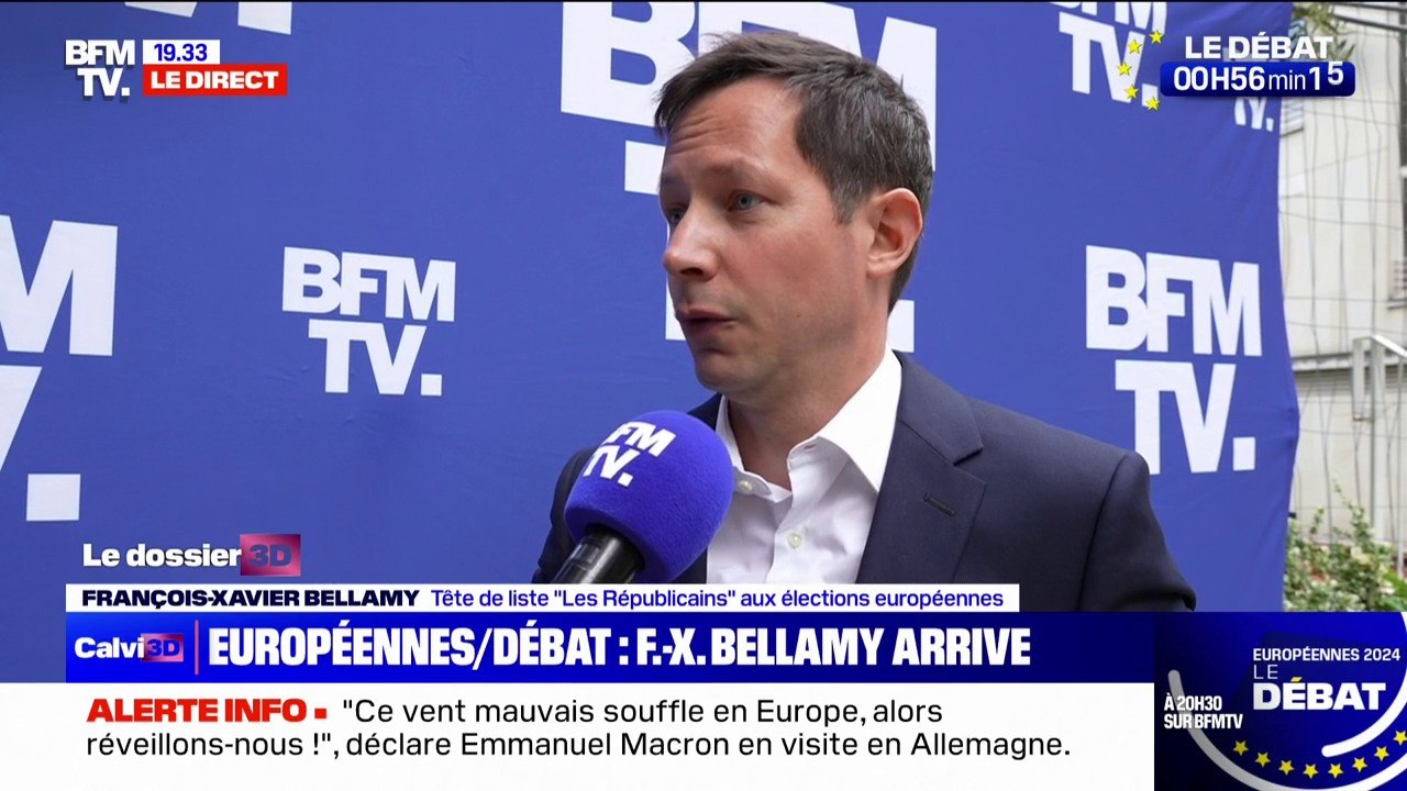 François-Xavier Bellamy (tête de liste LR aux élections européennes): "Nous sommes les seuls qui pourront avoir les leviers pour agir et faire en sorte que l'Europe change enfin pour la France et les Français"