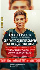 ENEM 2024: saiba como se inscrever