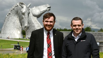 Douglas Ross talks to The Falkirk Herald on visit to The Kelpies