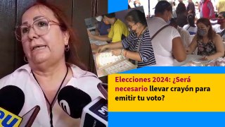 Elecciones 2024: ¿Será necesario llevar crayón para emitir tu voto?