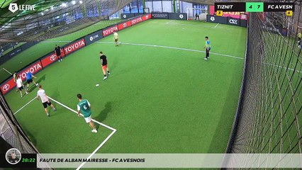 Faute de Alban Mairesse - FC AVESNOIS