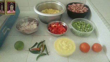 Beef mince and potato peas recipe