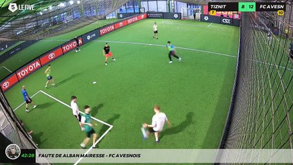 Faute de Alban Mairesse - FC AVESNOIS