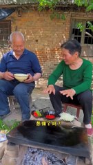 Chinese burger Stir-fried shredded potatoes on slate