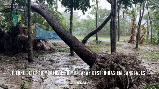 Ciclone deixa 10 mortos e 30 mil casas destruídas em Bangladesh