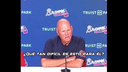 ¡Manager de los Bravos, Brian Snitker, sobre la lesión de Acuña!