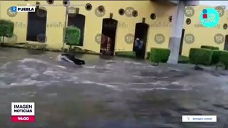 Lluvias y granizadas sorprenden a los habitantes de Puebla