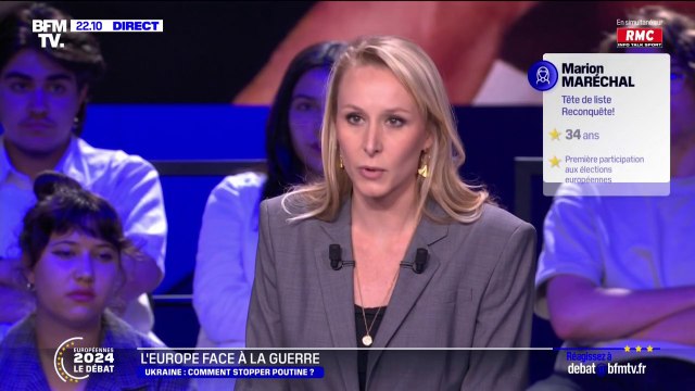 Marion Maréchal (Reconquête): Soutenir l'Ukraine ne doit pas signifier faire la guerre à sa place