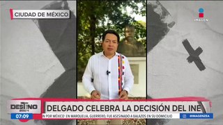 Mario Delgado celebra la decisión del INE sobre el tercer debate presidencial