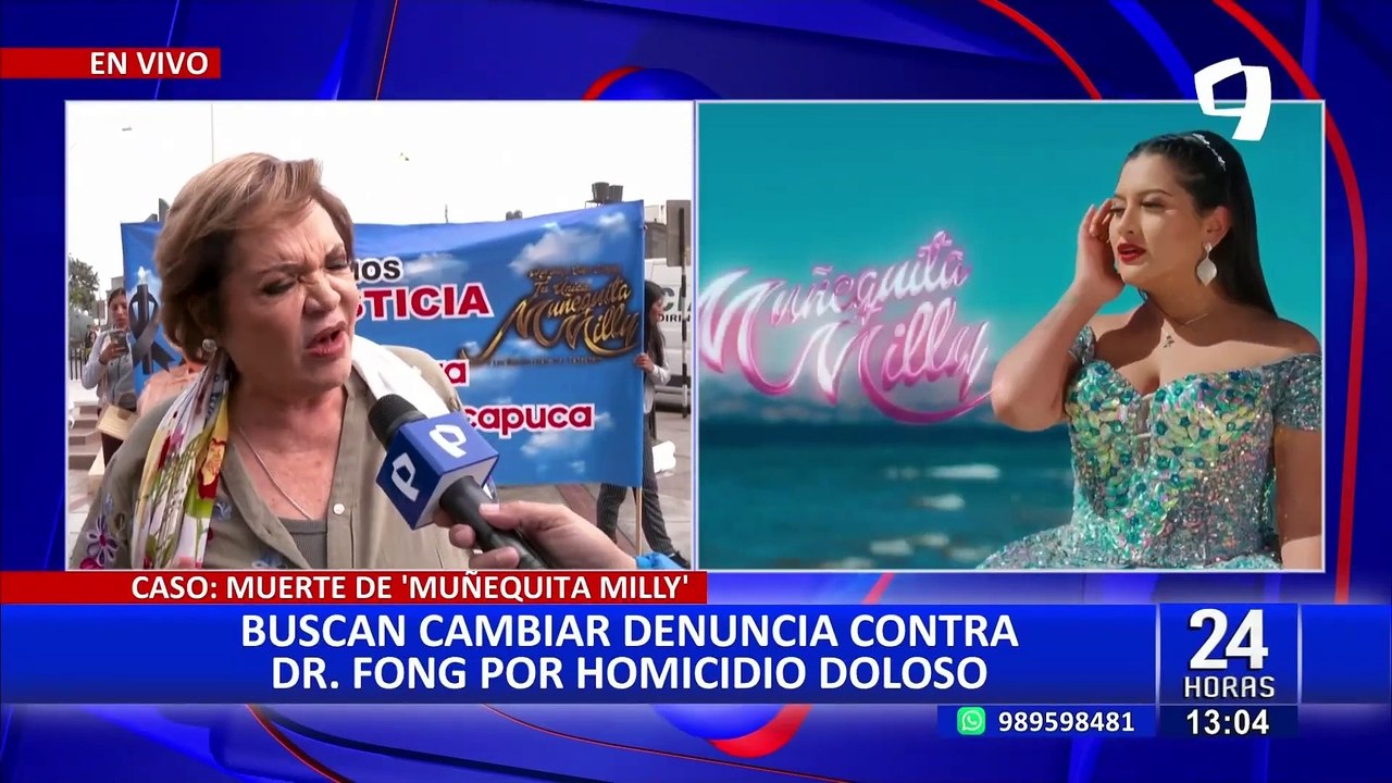 Caso 'Muñequita Milly': abogados buscan cambiar acusación a homicidio doloso contra Dr. Fong