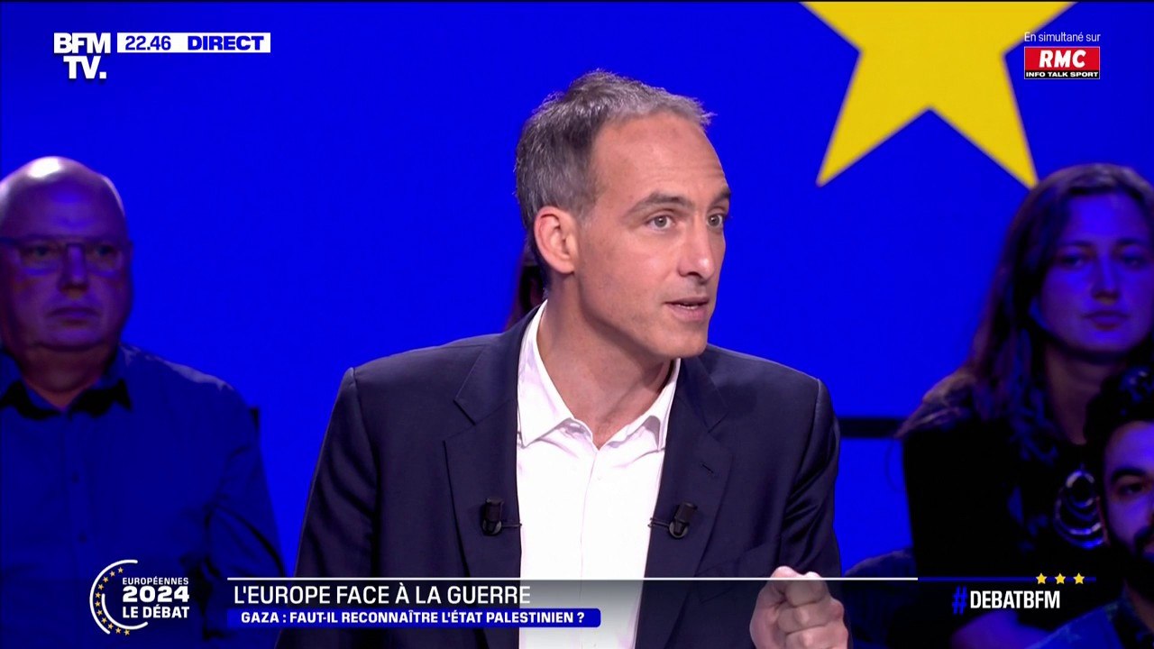 Reconnaissance de l'État palestinien: "Ce moment est venu", affirme Raphaël Glucksmann (Place publique)