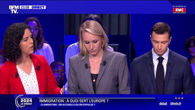 Manon Aubry (LFI) à Marion Maréchal (Reconquête) et Jordan Bardella (RN): J'en ai marre que vous vous serviez des immigrés et de tous leurs descendants comme de la chair à canon électorale