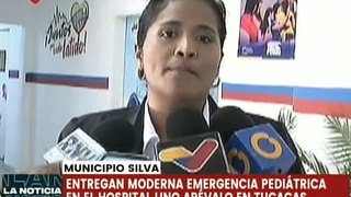 Falcón | Gobierno regional inaugura sala de emergencia pediátrica en el Hospital Dr. Lino Arévalo