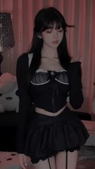 Beautiful and cute woman dancing