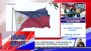 Simultaneous flag ceremonies, isasagawa sa buong bansa ngayon National Flag Day | Unang Balita
