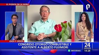 Congreso aprueba vales de combustible y asistente personal para Alberto Fujimori