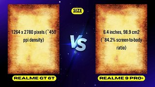 Realme GT 6T vs Realme 9 Pro+