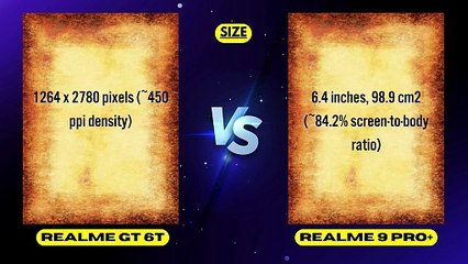 Realme GT 6T vs Realme 9 Pro+