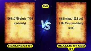 Realme GT 6T vs Realme GT Neo 3T