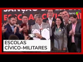 Tarcísio sanciona lei que permite criar escolas cívico-militares em SP