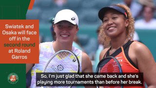 'Intense and tough' - Swiatek previews second round clash with Osaka