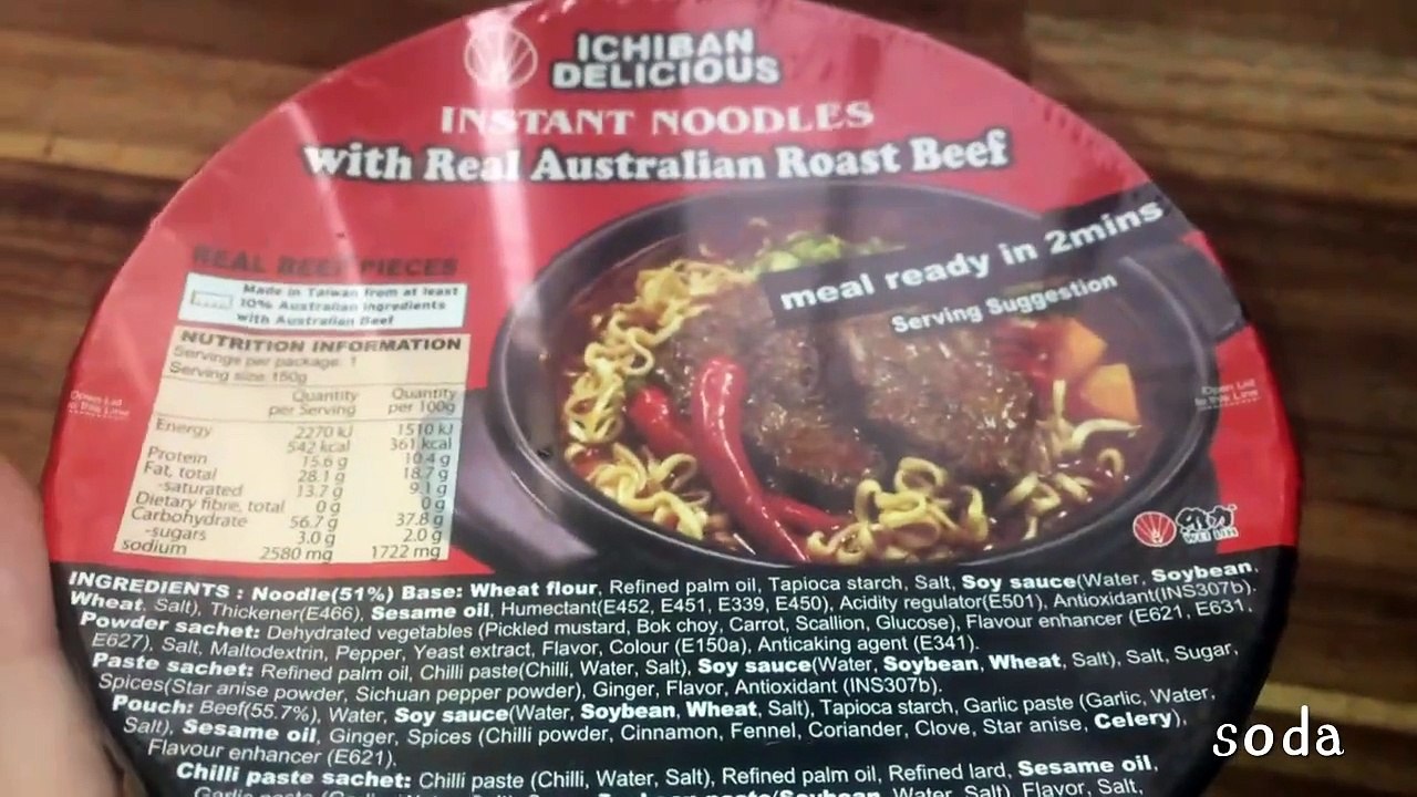 Trying Ichiban Delicious Instant Noodles With Real Australian Roast Beef