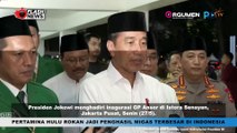 Presiden Joko Widodo menghadiri acara Inaugurasi Menuju Ansor Masa Depan di Istora Senayan,Jakarta
